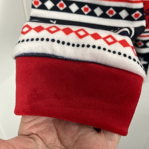 Ekouaer Womens Christmas Pajamas XL Red White Black Reindeer Trees Stripe Soft - Picture 6 of 16